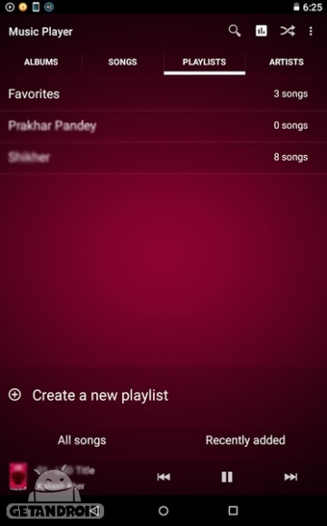 دانلود Axif Music Player 1.0.1 - موزیک پلیر جدید اکسیف اندروید