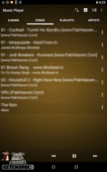 دانلود Axif Music Player 1.0.1 - موزیک پلیر جدید اکسیف اندروید