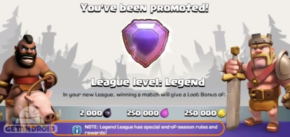 راهنمای لیگ های جدید Titan و Legend در بازی کلش