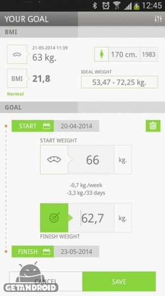 دانلود Scaless PRO - Weight Manager v1.3 - برنامه مدیریت و کنترل وزن برای اندروید
