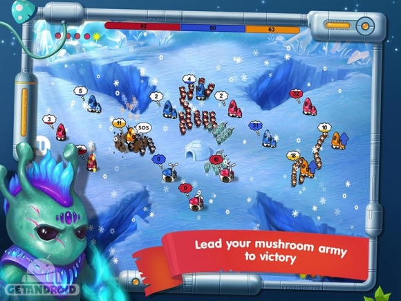 دانلود Mushroom Wars: Space! 1.4.10 - بازی نبرد قارچها:فضا برای اندروید + دیتا