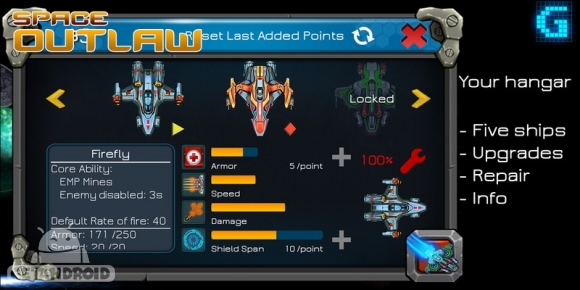 دانلود Space Outlaw v1.1 - بازی یاغی فضا برای اندروید