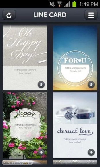 دانلود LINE Card 1.2.0 - برنامه ساخت کارت پستال لاین برای اندروید