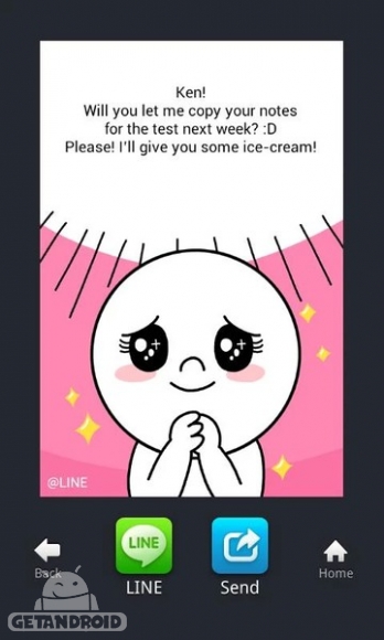 دانلود LINE Card 1.2.0 - برنامه ساخت کارت پستال لاین برای اندروید