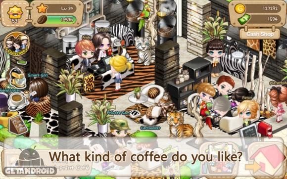 دانلود LINE I Love Coffee 1.1.1 - بازی شبیه ساز کافه قهوه برای اندروید