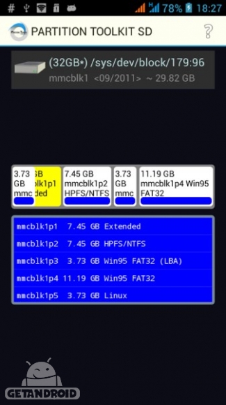 دانلود برنامه ROEHSOFT PARTITION TOOL SD USB اندروید
