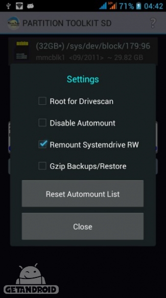 دانلود برنامه ROEHSOFT PARTITION TOOL SD USB اندروید