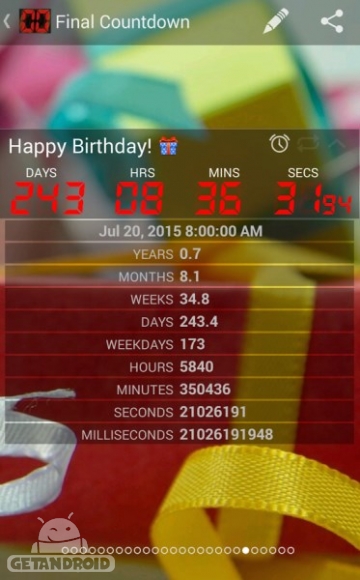 دانلود Final Countdown - Day Timer FULL v4.16.3 تایمر شمارش معکوس روز اندروید