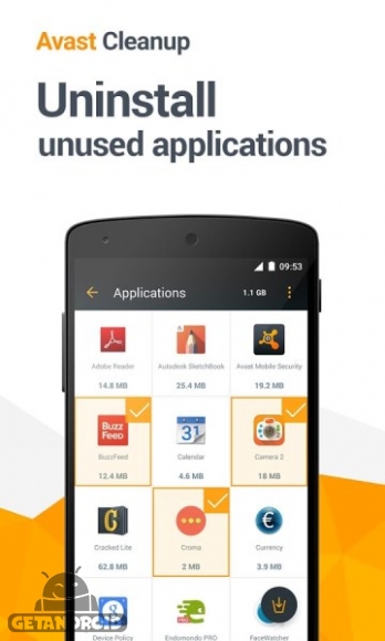 برنامه Avast Cleanup