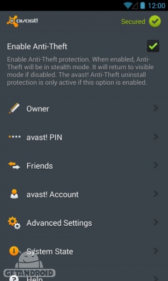 دانلود Avast Anti-Theft 4.2.0 پيدا كردن گوشي دزديده شده اندروید