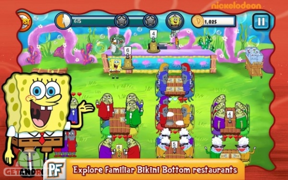 دانلود بازی SpongeBob Diner Dash اندروید