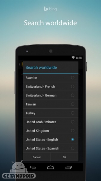 دانلود برنامه Microsoft Bing Search اندروید