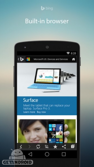 دانلود برنامه Microsoft Bing Search اندروید