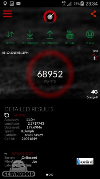 دانلود 4Gmark (Full & Speed Test) v3.3.1 برنامه تست سرعت اینترنت اندروید