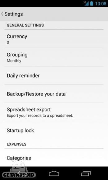 دانلود Expense Manager 2.2.4 برنامه مدیریت هزینه های زندگی اندروید