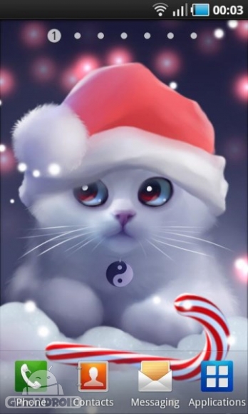 دانلود Yang The Cat 2.0.6 تصویر زمینه زنده یانگ گربه سفید اندروید