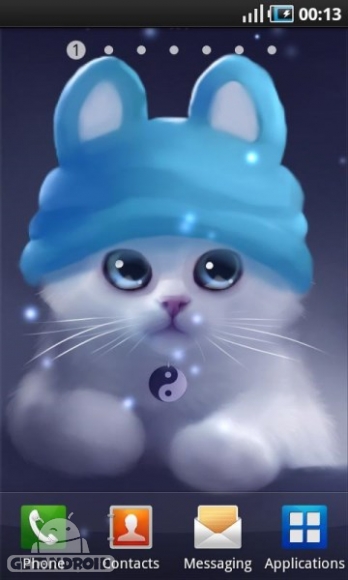دانلود Yang The Cat 2.0.6 تصویر زمینه زنده یانگ گربه سفید اندروید