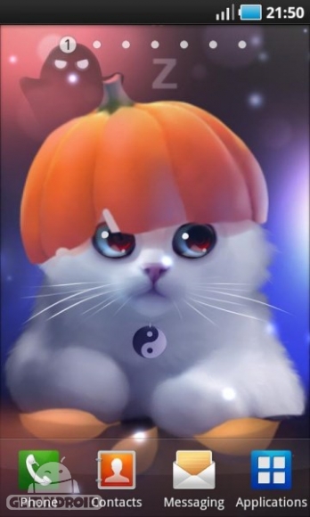 دانلود Yang The Cat 2.0.6 تصویر زمینه زنده یانگ گربه سفید اندروید