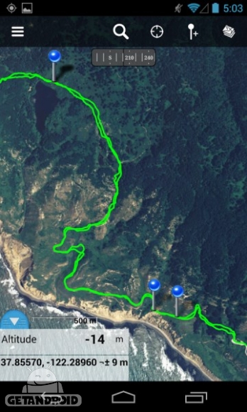 برنامه Gaia GPS