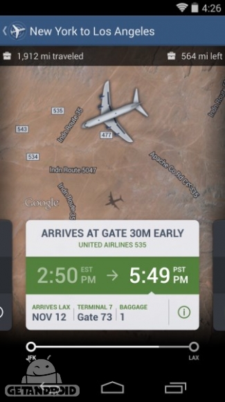 دانلود FlightTrack 5 v5.2.4 برنامه اطلاعات خطوط پرواز دنیا اندروید