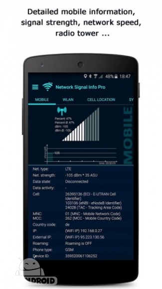 دانلود 3.62.01 نرم افزار نمایش اطلاعات سیگنال شبکه اندروید
