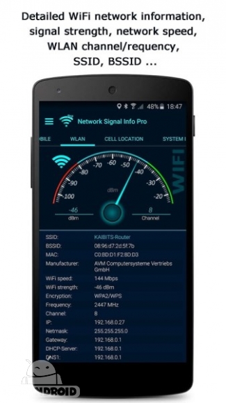 دانلود 3.62.01 نرم افزار نمایش اطلاعات سیگنال شبکه اندروید