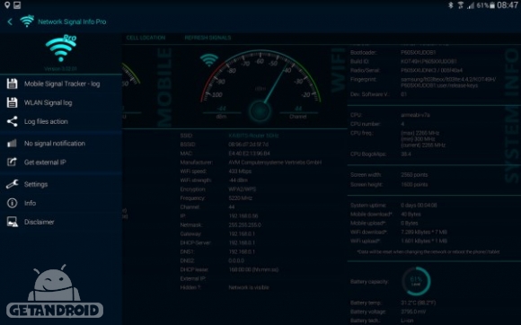دانلود 3.62.01 نرم افزار نمایش اطلاعات سیگنال شبکه اندروید