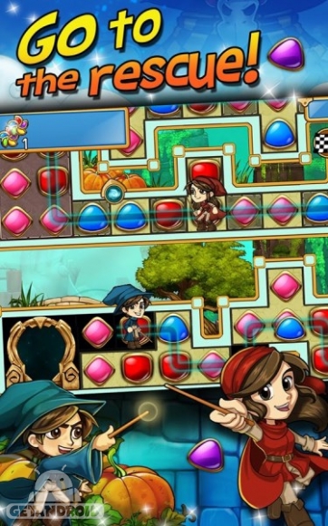 دانلود Rescue Quest 1.4.0 – بازی الماس های رنگی برای اندروید
