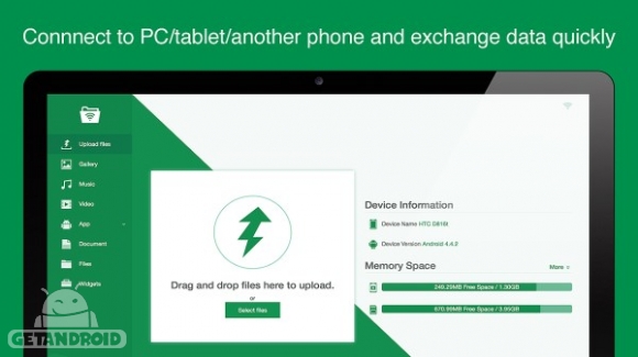 دانلود Web PC Suite – File Transfer 3.1.8 برنامه انتقال بیسیم فایل بین اندروید و کامپیوتر