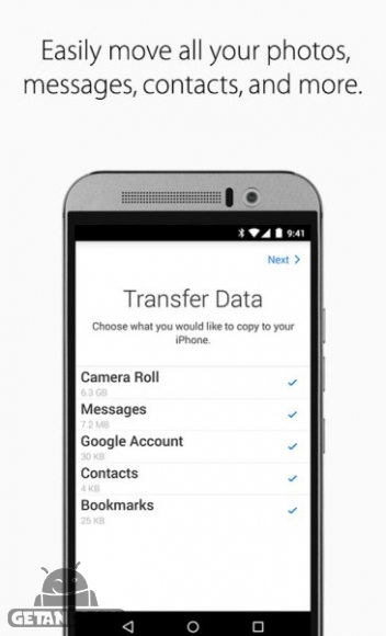 دانلود Move to iOS 1.57.1 برنامه انتقال اطلاعات از اندروید به iOS