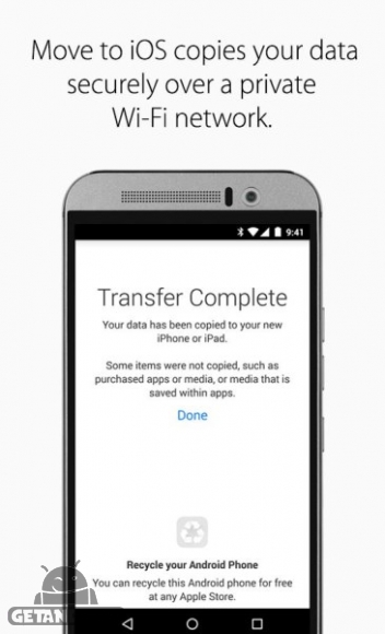 دانلود Move to iOS 1.57.1 برنامه انتقال اطلاعات از اندروید به iOS