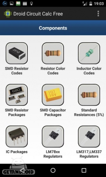 دانلود Droid Circuit Calc Pro 3.4 برنامه محاسبات مدارهای الکترونیکی اندروید