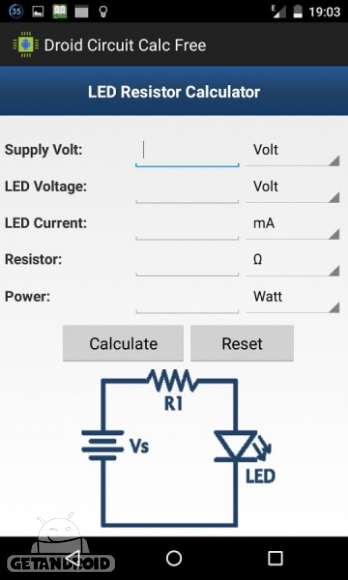 دانلود Droid Circuit Calc Pro 3.4 برنامه محاسبات مدارهای الکترونیکی اندروید