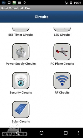 دانلود Droid Circuit Calc Pro 3.4 برنامه محاسبات مدارهای الکترونیکی اندروید
