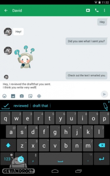 دانلود برنامه Ginger Keyboard Emoji Keyboard اندروید