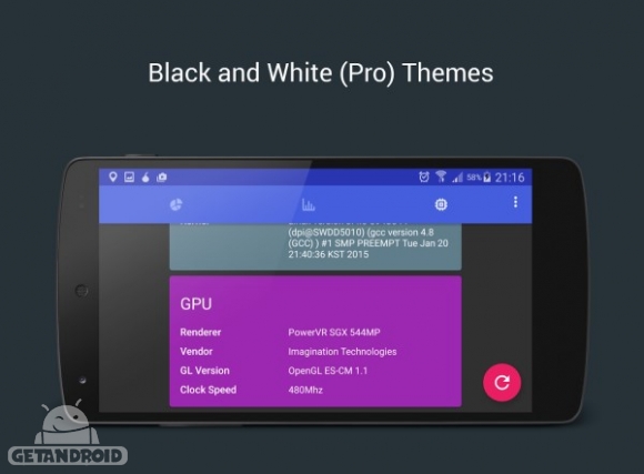 دانلود CPU Spy Reloaded Monitor Pro 2.41 برنامه نمایش اطلاعات CPU و GPU اندروید