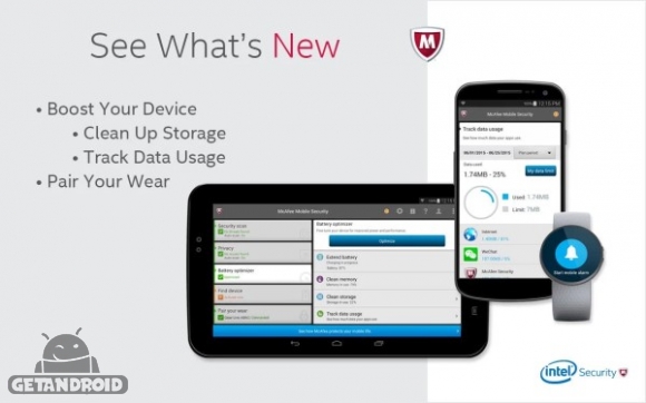 دانلود McAfee Security & Antivirus 4.5.0.843 آنتی ویروس مکافی برای موبایل اندروید