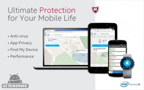 دانلود McAfee Security & Antivirus 4.5.0.843 آنتی ویروس مکافی برای موبایل اندروید