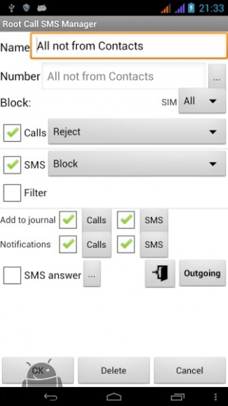دانلود برنامه Root Call SMS Manager اندروید