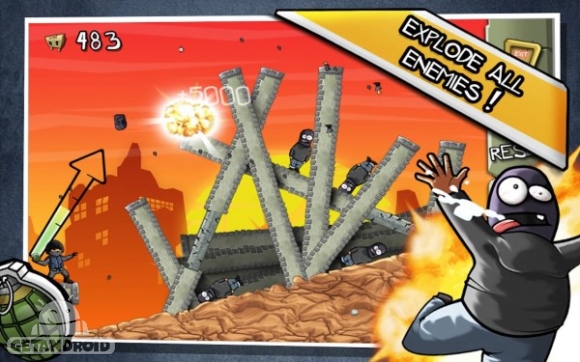 دانلود Fragger v1.1.4 بازی نارنجک انداز برای اندروید