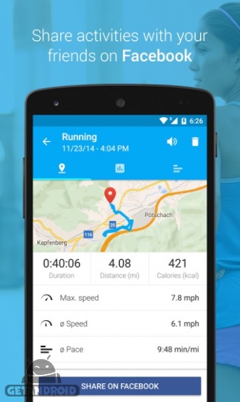 دانلود برنامه Run Walk GPS اندروید