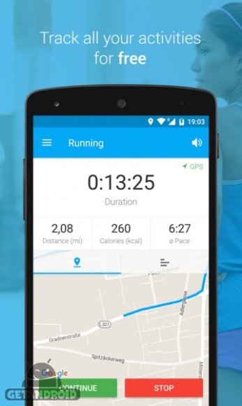 دانلود برنامه Run Walk GPS اندروید