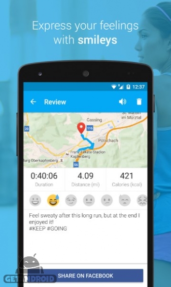 دانلود برنامه Run Walk GPS اندروید