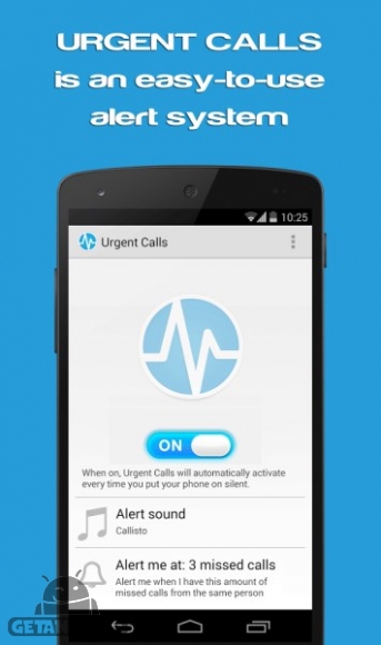 دانلود Urgent Calls™ (Full version) 1.0 برنامه سایلنت کردن هوشمند گوشی اندروید