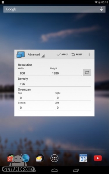 دانلود Resolution Changer 1.4 برنامه تغییر رزولوشن دستگاه اندروید