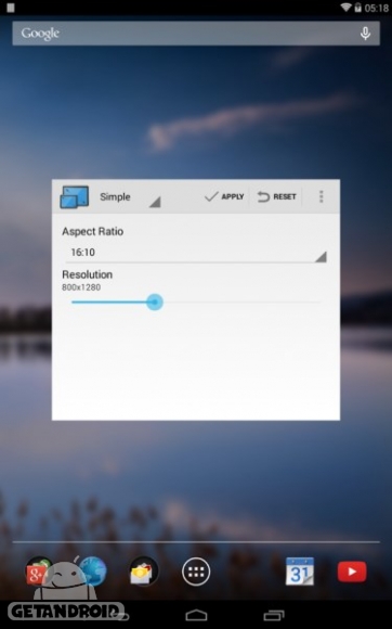 دانلود Resolution Changer 1.4 برنامه تغییر رزولوشن دستگاه اندروید
