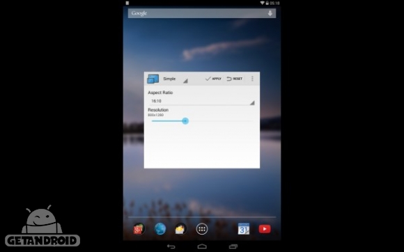 دانلود Resolution Changer 1.4 برنامه تغییر رزولوشن دستگاه اندروید