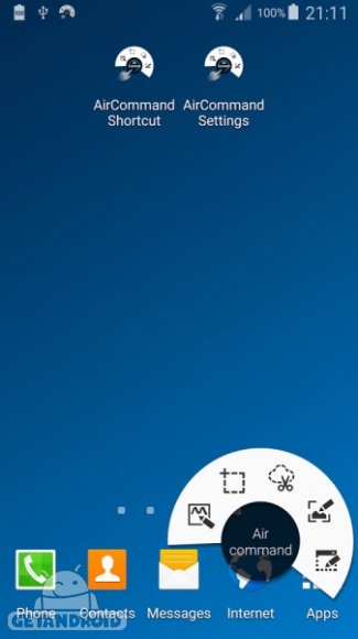 دانلود AirCommand Shortcut 1.4 برنامه اجرای AirCommand در گوشیهای سری نوت بدون نیاز به قلم هوشمند