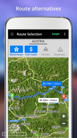 دانلود GPS Navigation BE-ON-ROAD 16.4.3 برنامه جی چی اس آفلاین ایران اندروید