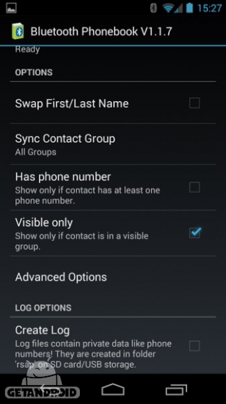 دانلود برنامه Bluetooth Phonebook اندروید
